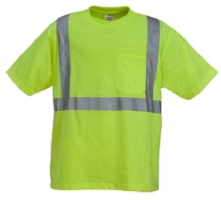 High Visibility Poly-Cotton knitted Jersey T-Shirt with Pocket